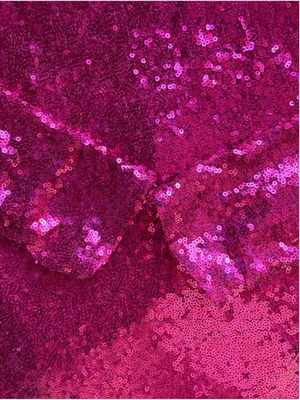Revamped Fuchsia Sequin Long-Sleeve Mini Dress Size S Y2K Cocktail Party - Picture 6 of 14